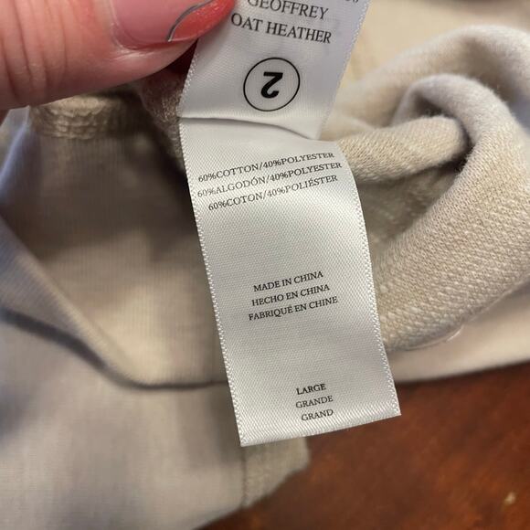 NEW NWT RAILS GOEFFREY OAT HEATHER CREWNECK SWEATER L LARGE - Picture 7 of 10